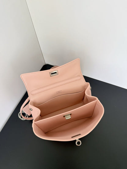 Balenciaga Rodeo oversized bag pastel pink lambskin