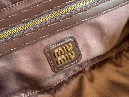 ARCADIE BAG 27 IN COPPER BROWN SHINY CALFSKIN