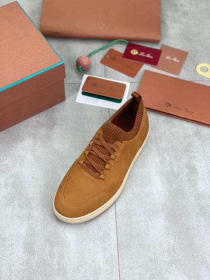 LP SOHO WALK TRAINERS IN MUSTARD SUEDE