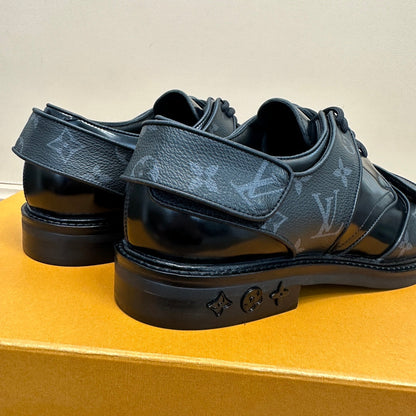 LV DERBY HARNESS SHOES IN BLACK CALFSKIN