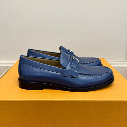 LV MAJOR LOAFER IN SAPPHIRE BLUE PLAIN CALFSKIN