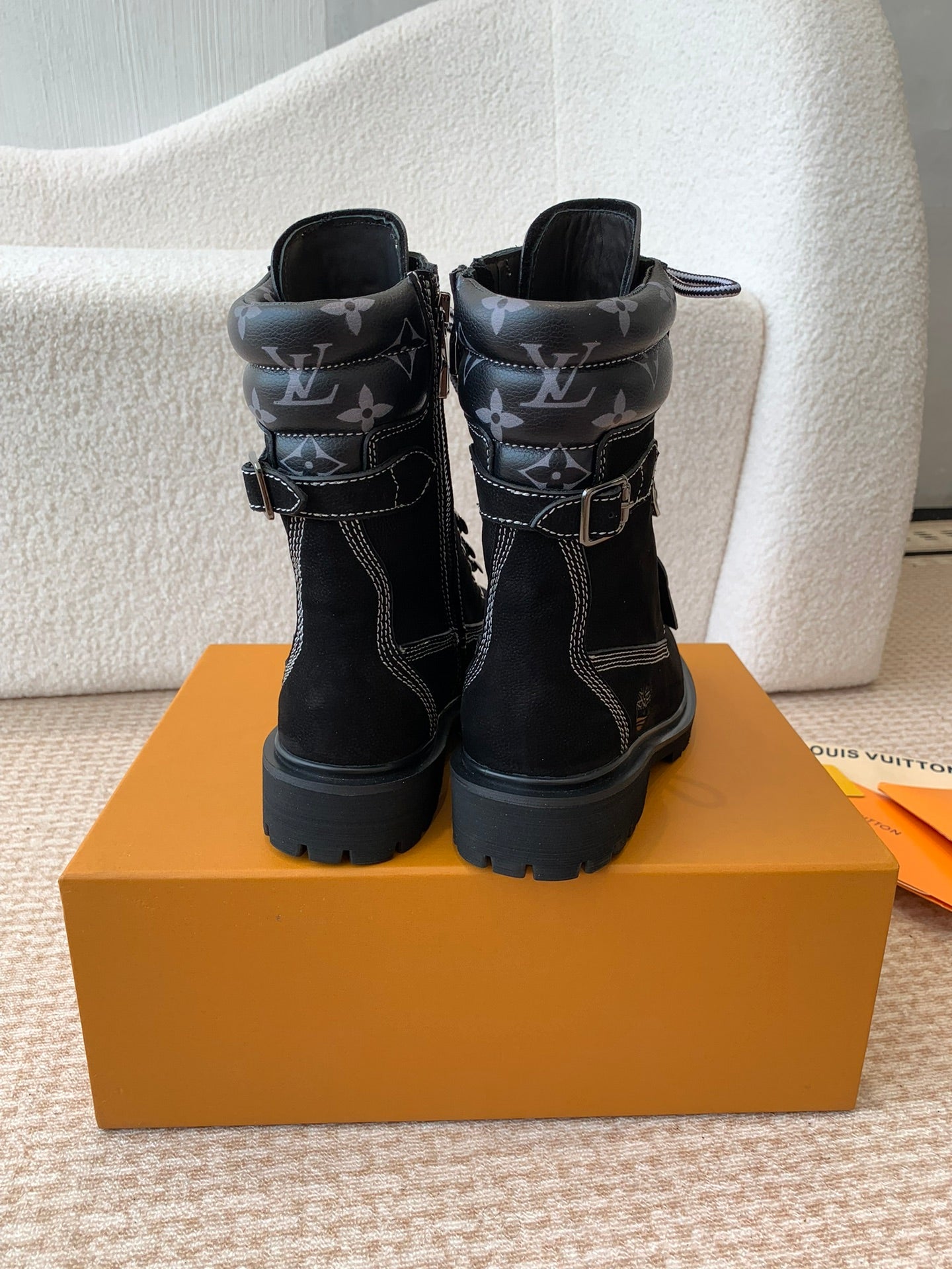 LV x Timberland Ranger Boot Black Calfskin