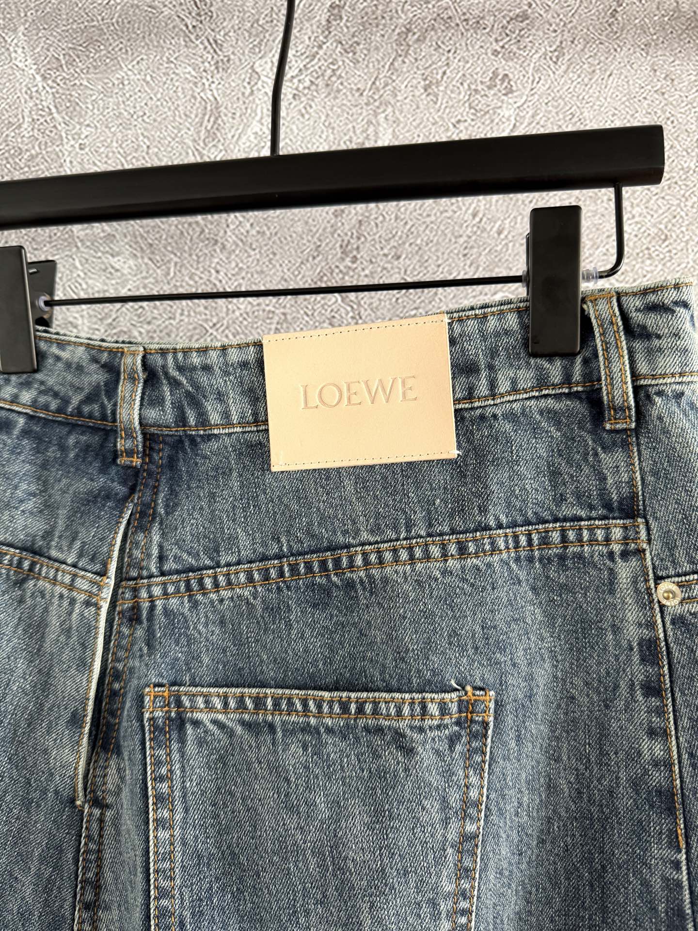 Loewe A-line Skirt Blue Polyester Fiber