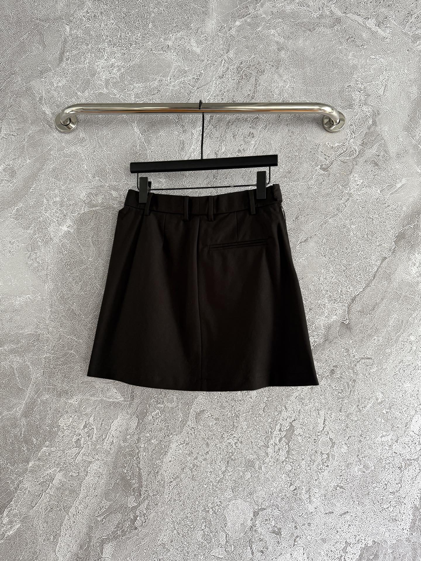 Loewe Draped Skirt Brown Polyester Fiber