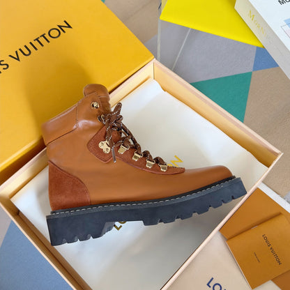 LV Territory Flat Ranger 40mm Brown Cowhide
