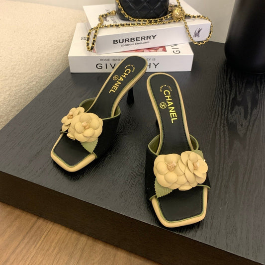 CC 25 Mules Green Black Lambskin 288773