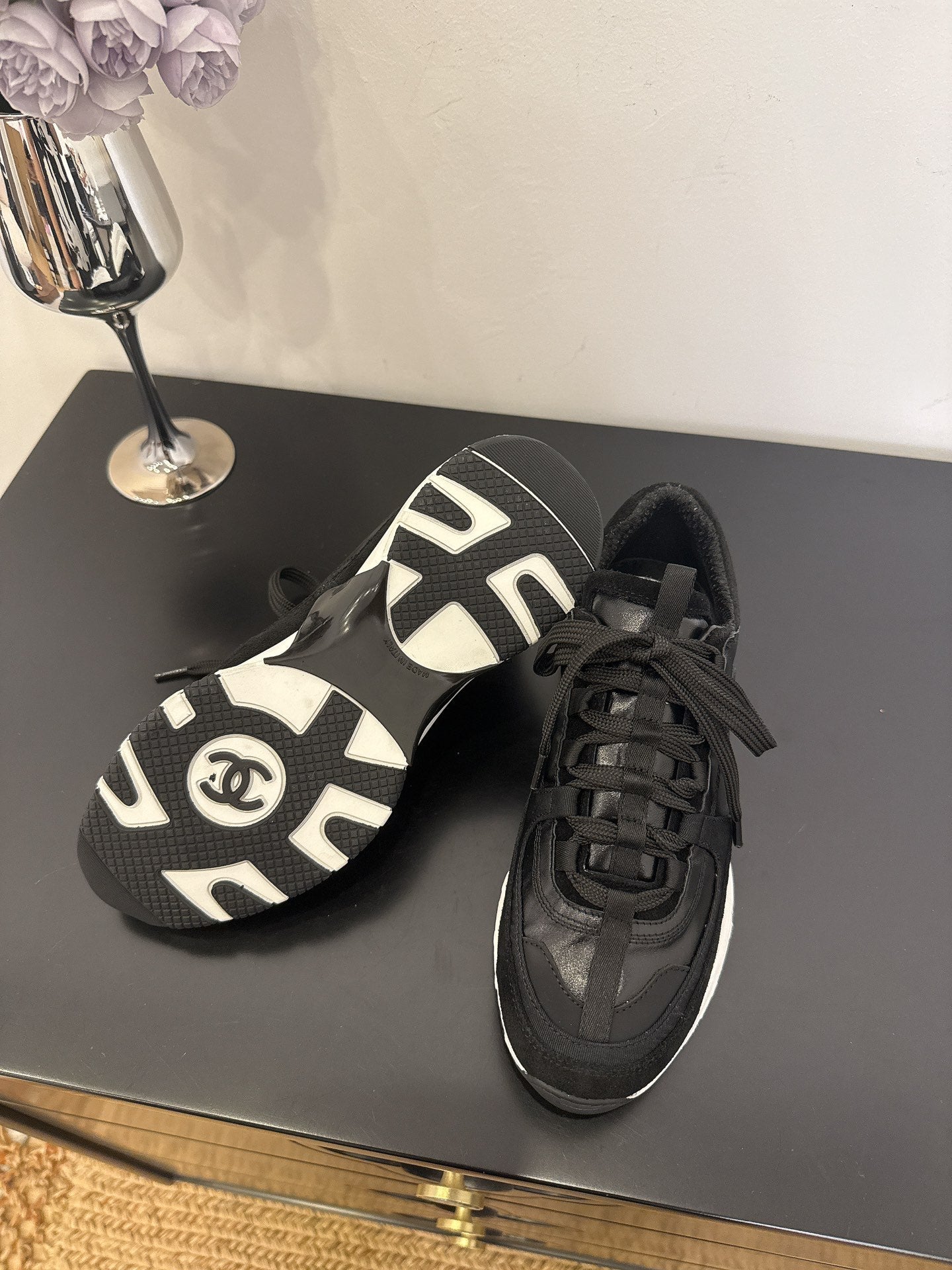 CC 25 Sneaker Black Cowhide 330791