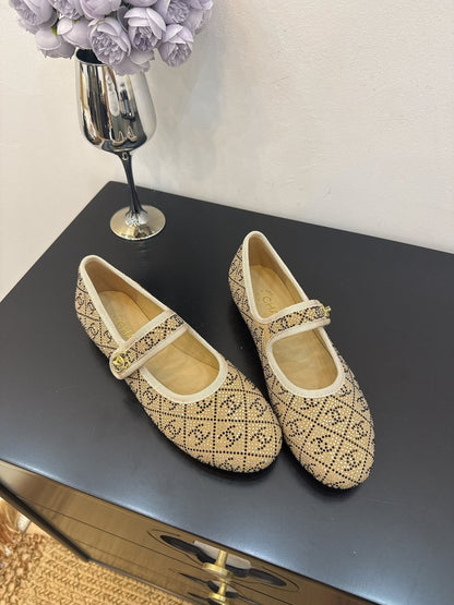 CC 25 Ballet Flats Light Brown Calfskin 331659
