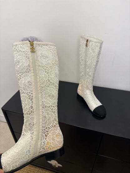 CC 25 Long Boot White Mesh 354928