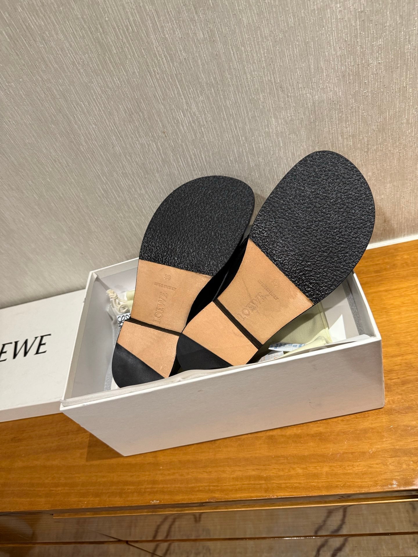 Loewe Campo Mule Black Slide Cowhide 221949