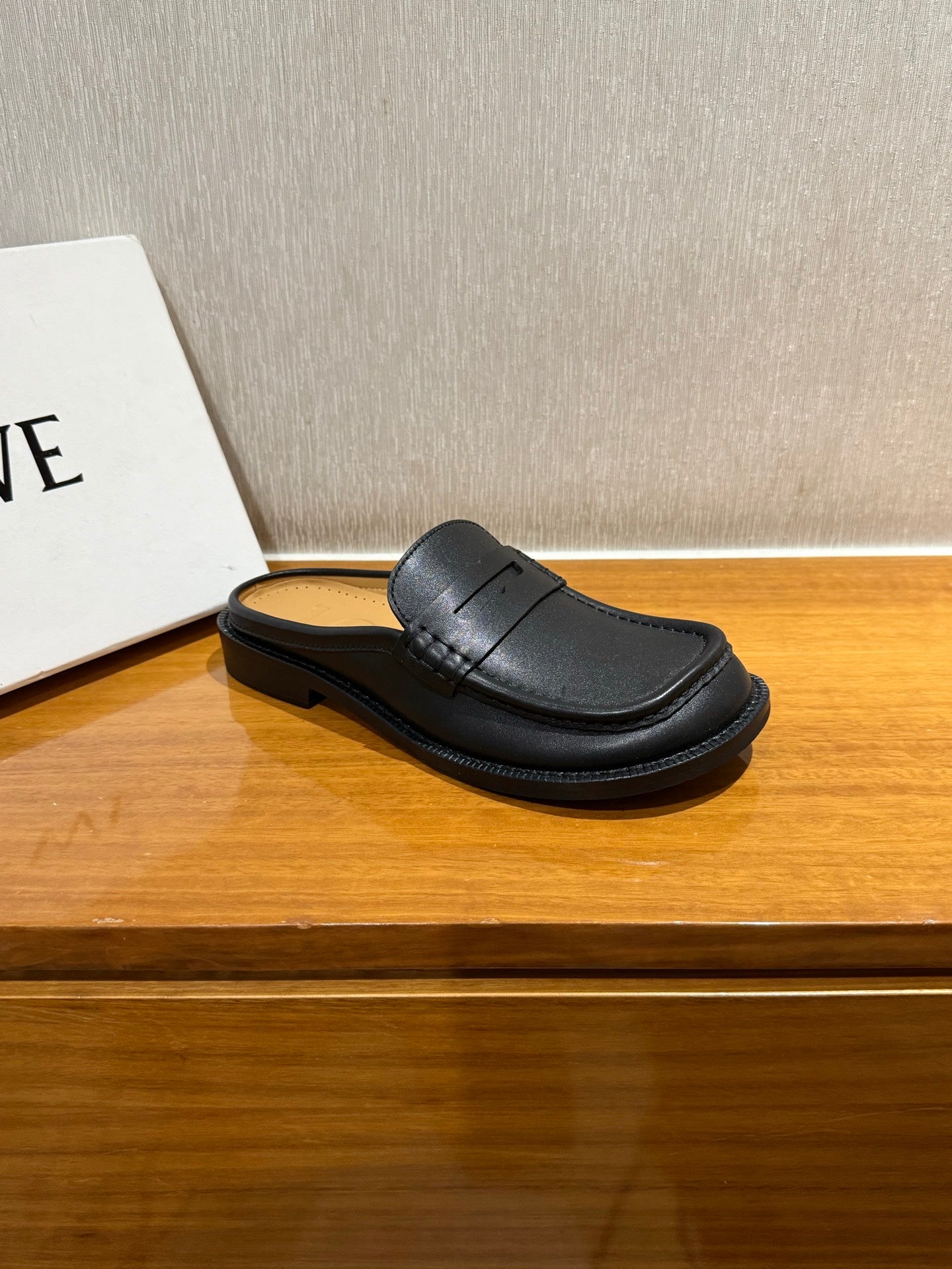 Loewe Campo Mule Black Slide Cowhide 221949