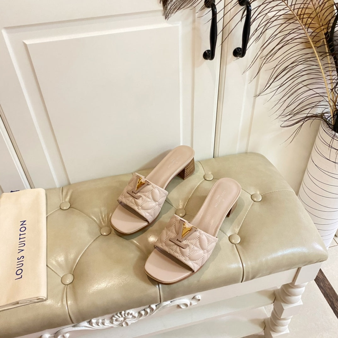 LV Neo Revival Mule 55mm Beige Lambskin