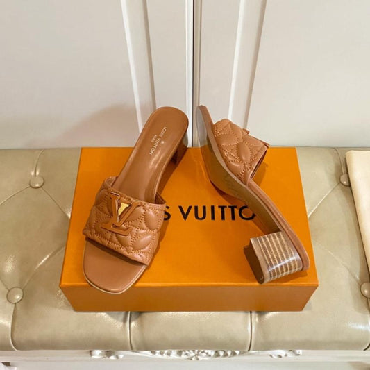 LV Neo Revival Mule 55mm Brown Yellow Lambskin