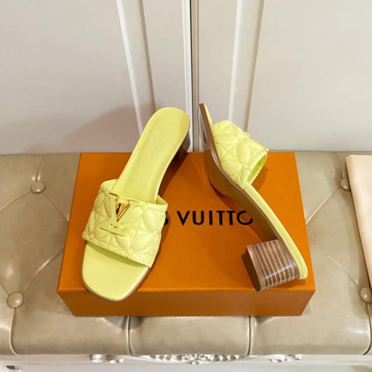 LV Neo Revival Mule 55mm Lemon Yellow Lambskin