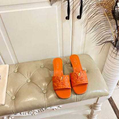 LV Neo Revival Mule 55mm Orange Lambskin
