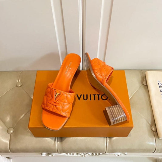 LV Neo Revival Mule 55mm Orange Lambskin