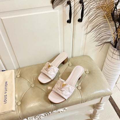 LV Neo Revival Mule 55mm Light Pink Lambskin