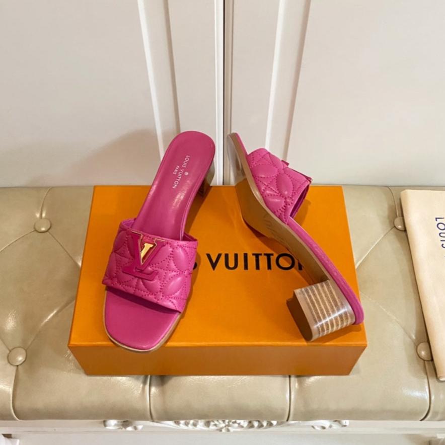 LV Neo Revival Mule 55mm Deep Pink Lambskin