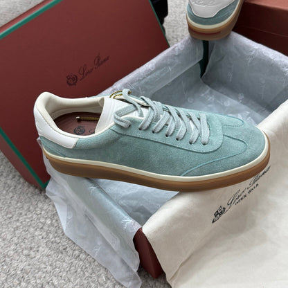 LP sneaker unisex style light aqua  sheepskin mix suede 384720