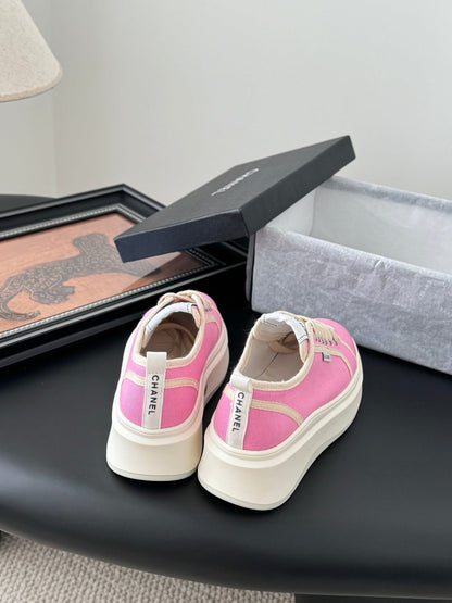 CC 25 Logo Printed Sneaker Pink Fabric Original 305312