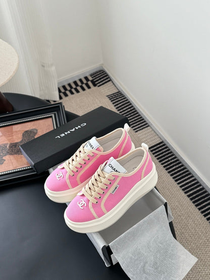 CC 25 Logo Printed Sneaker Pink Fabric Original 305312