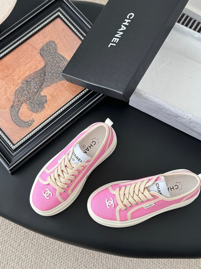 CC 25 Logo Printed Sneaker Pink Fabric Original 305312