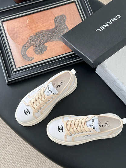 CC 25 Logo Printed Sneaker White Fabric Original 305314