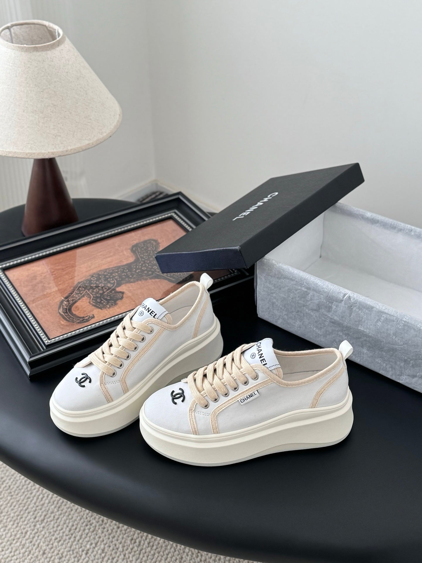 CC 25 Logo Printed Sneaker White Fabric Original 305314
