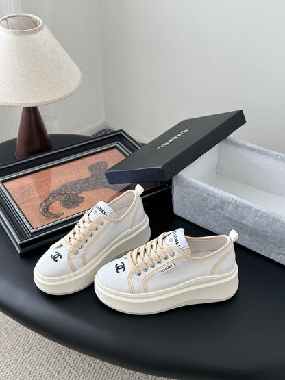 CC 25 Logo Printed Sneaker White Fabric Original 305314