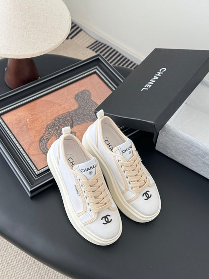 CC 25 Logo Printed Sneaker White Fabric Original 305314