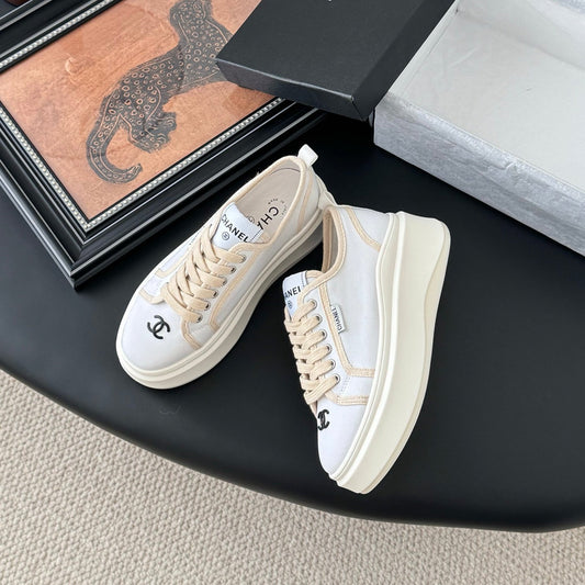 CC 25 Logo Printed Sneaker White Fabric Original 305314