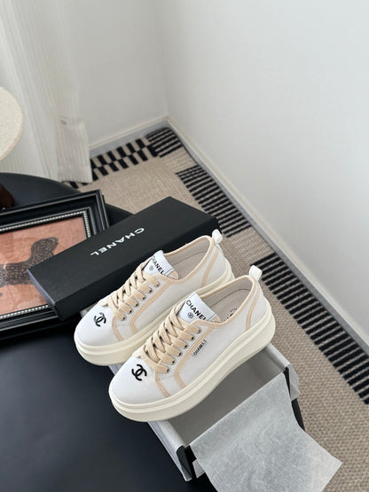 CC 25 Logo Printed Sneaker White Fabric Original 305314