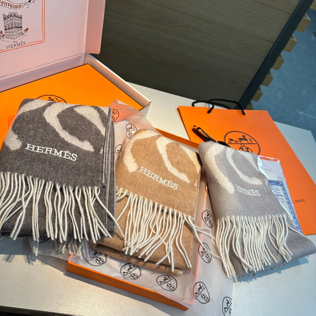 CASAQUE PORTE-CLEFS MUFFLER 180 CM LIGHT GRAY CASHMERE