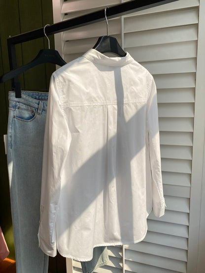 Loewe 2025 Embroidered Shirt White Cotton