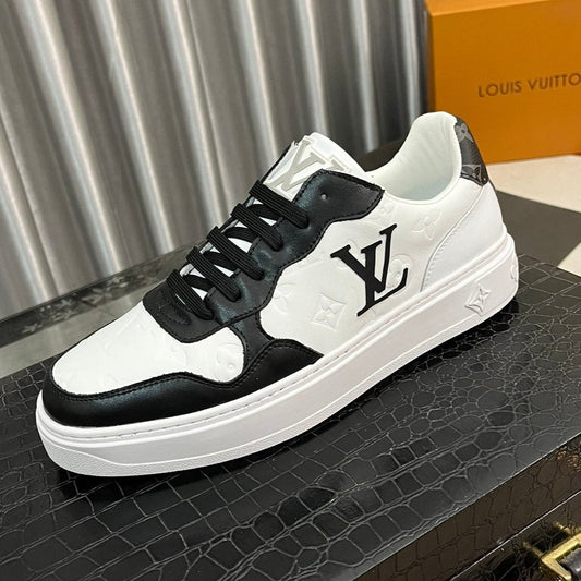 LV CLASSIC TRAINERS BLACK MIX WHITE CALFSKIN
