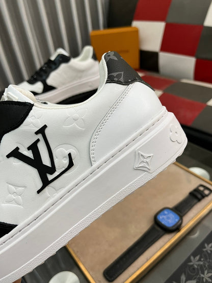 LV CLASSIC TRAINERS BLACK MIX WHITE CALFSKIN