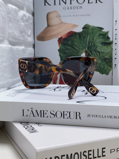 LADY 95.22 S2F SUNGLASS 571585 IN HAVANA ACETATE GREY LENSES