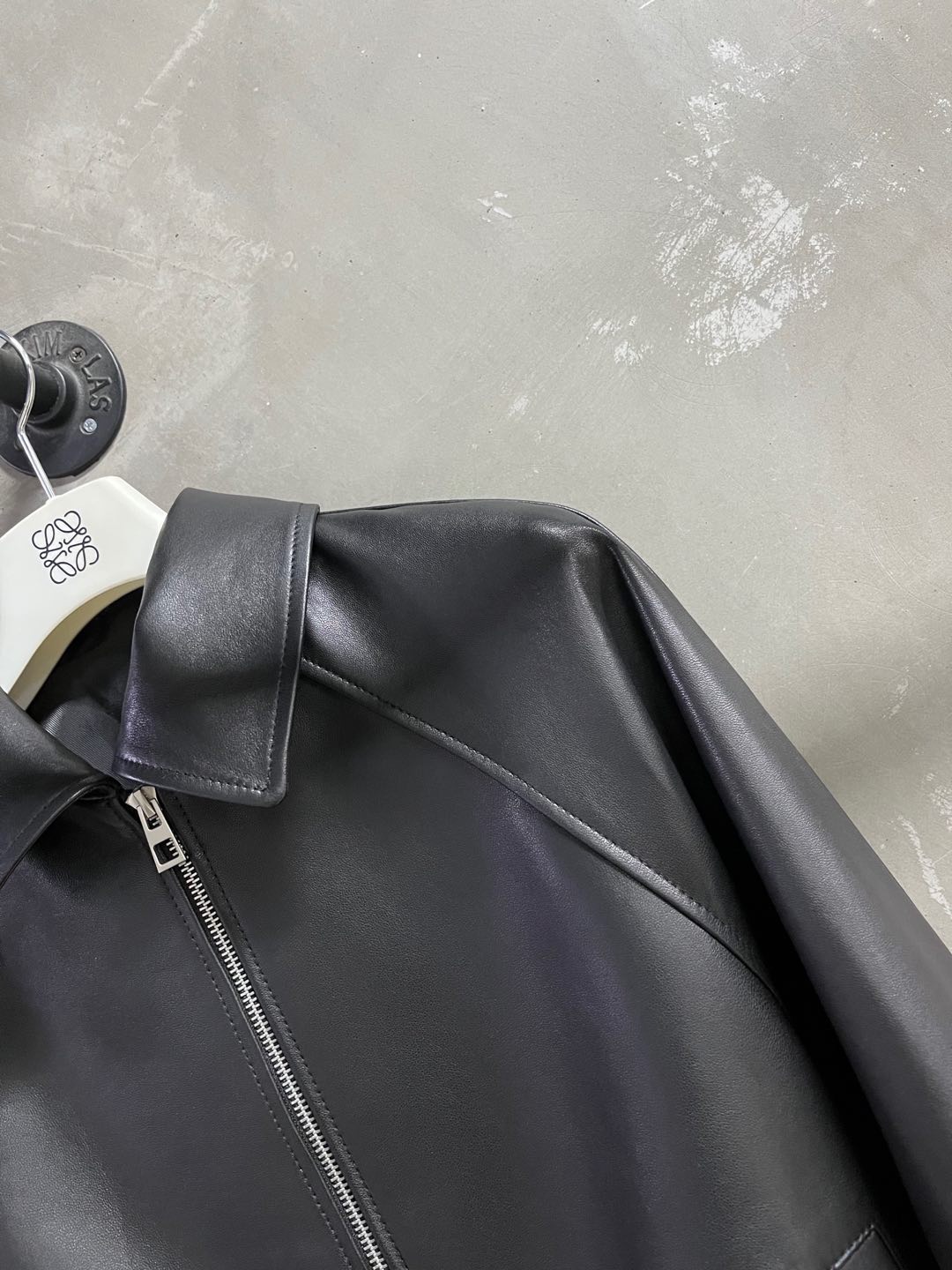 Loewe 2025 Leather Jacket Black Sheepskin