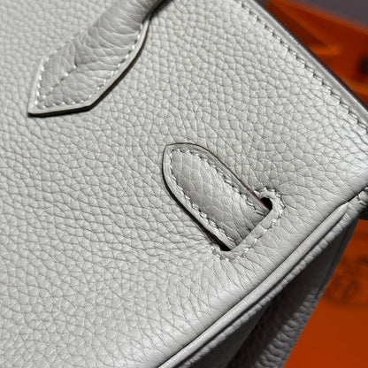 HM Birkin 35cm Pearl Grey Togo Leather Silver Hardware