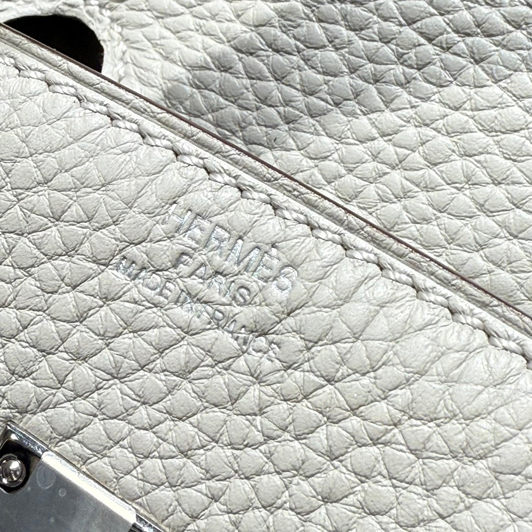 HM Birkin 35cm Pearl Grey Togo Leather Silver Hardware
