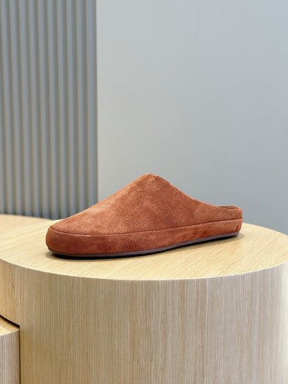 LP TOMORI SABOT MULES RUSSET SUEDE