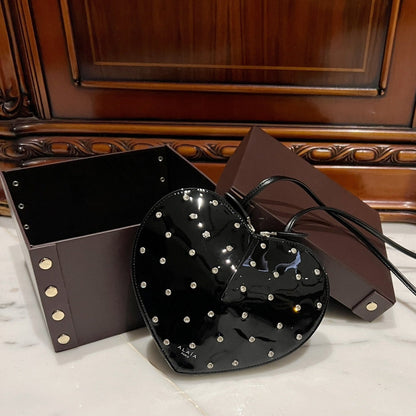 Le Coeur 21cm Black Diamonds Calfskin Shouder 243044