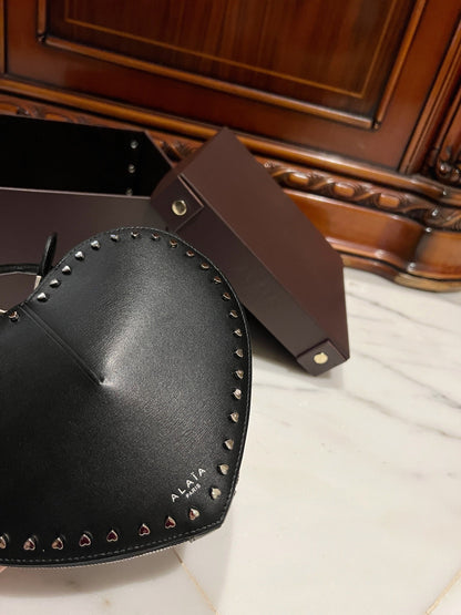 Le Coeur 21cm Black Heart Calfskin Shouder 243045
