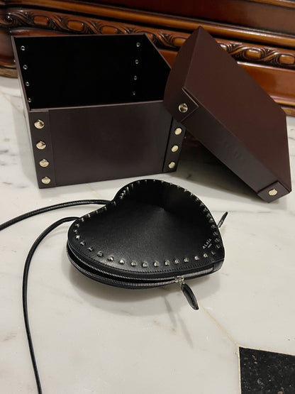 Le Coeur 21cm Black Heart Calfskin Shouder 243045