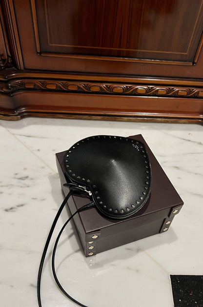Le Coeur 21cm Black Heart Calfskin Shouder 243045