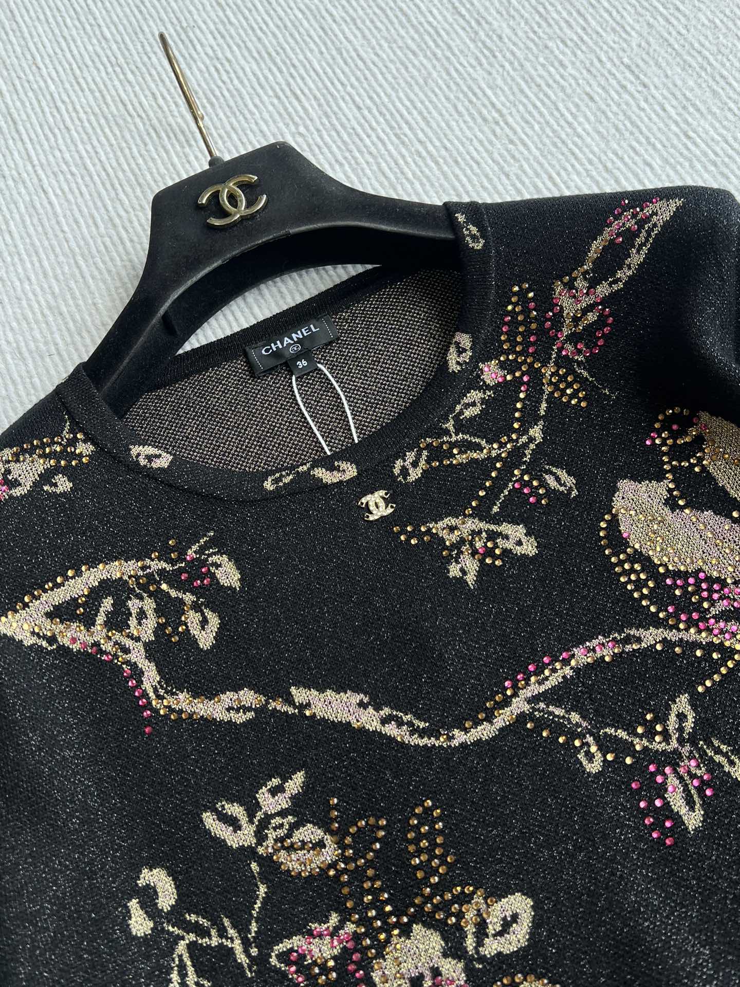 CC 25 Long-sleeved Shirt Black Metalised Fiber Cupro