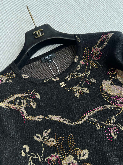 CC 25 Long-sleeved Shirt Black Metalised Fiber Cupro
