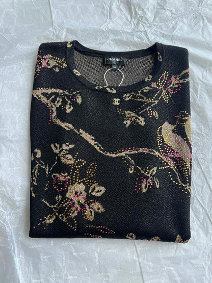 CC 25 Long-sleeved Shirt Black Metalised Fiber Cupro