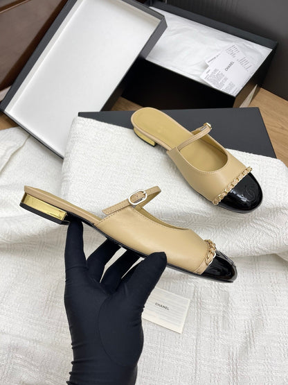 CC 25 Mules Flats Beige Sheepskin 311499