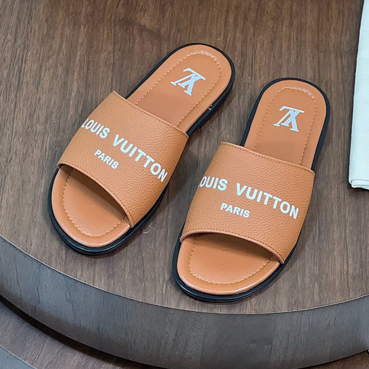 LV OASIS MULE CARROT ORANGE CALFSKIN
